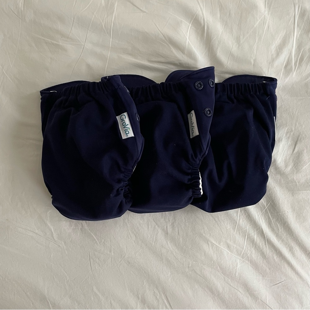 Grovia Organic Cotton All in One Cloth Diaper 3 Pack